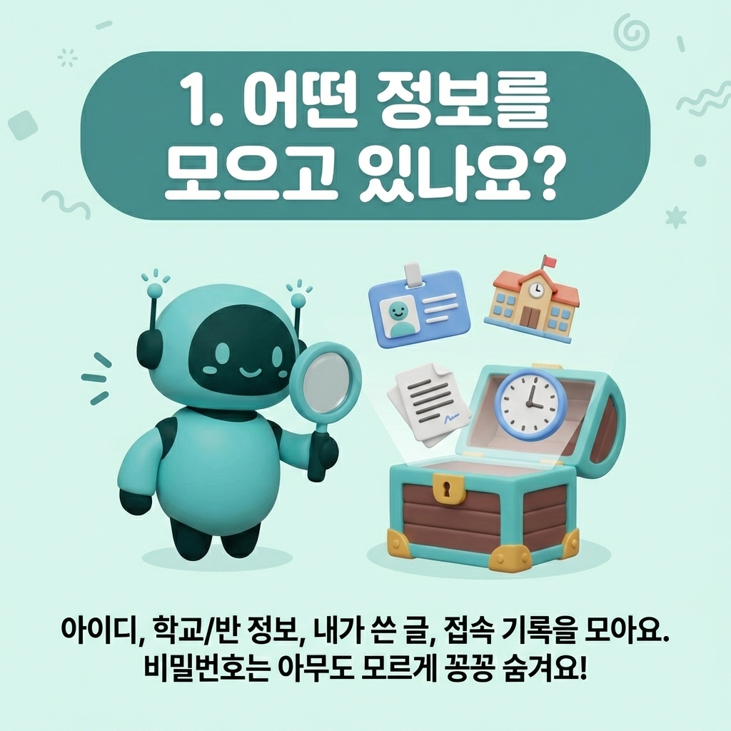 어떤 정보를 모으고 있나요?